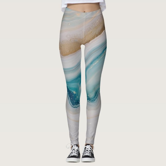Leggings Agate Seascape (Anverso)