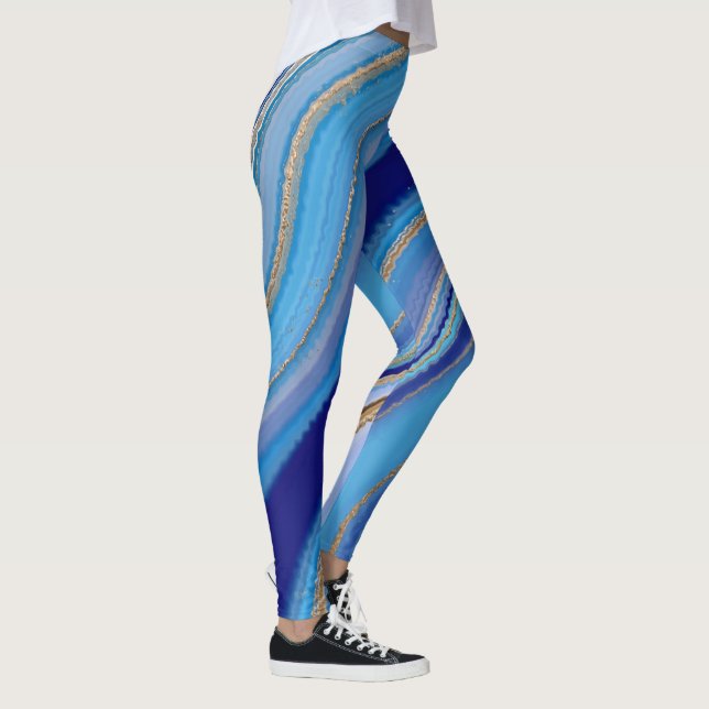 Leggings Agato azul inspirado (Derecha)