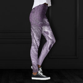 Leggings Agato morado cristalizado | Moody Marcado Stone