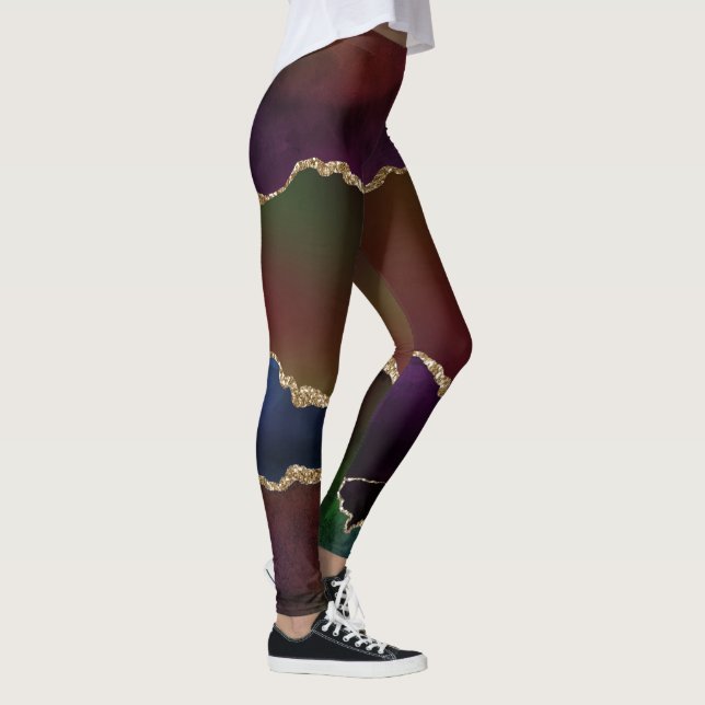 Leggings Agitación oscura intensa | Moody Rainbow Jewel Ton (Derecha)