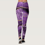 Leggings Agple Violet Gold Purpurina Geode Su Nombre<br><div class="desc">Agate Violet Gold Purpurina Geode Nombre personalizado Sparkle Marble Personalizado Cumpleaños - Aniversario o Regalo Boda / Proveedor - Añadir tu nombre - Texto o Eliminar - Hacer tu regalo especial - Redimensionar y mover o eliminar y agregar texto / elementos con la herramienta de personalización. Diseño de MIGNED. Por...</div>