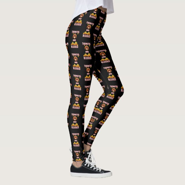 Leggings Agradecimiento 23 de noviembre Día de Acción de Gr (Derecha)