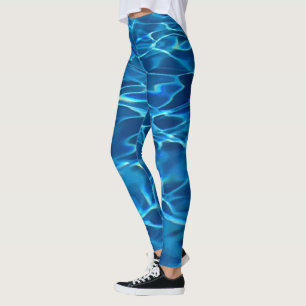 Leggings Agua de la piscina azul oscura