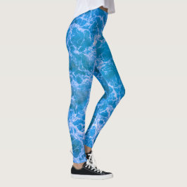Leggings Agua de Océano Azul