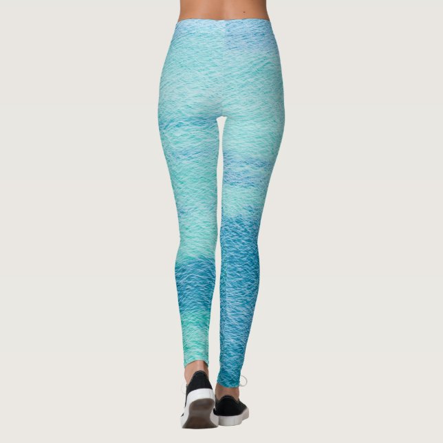 Leggings Agua marina de superficie (Reverso)