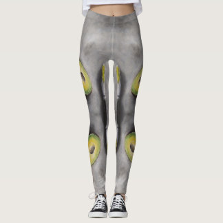 Leggings Aguacate Art Moderno Todavía Vida Desayuno Helado