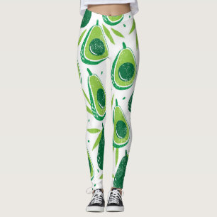 Leggings Aguacate, estampado texturado, patrón sin fisuras.
