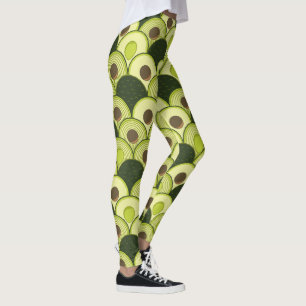 Leggings aguacates en polainas del art déco