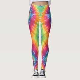 Leggings Aguas calientes tintura Arcoiris Piernas Rosas
