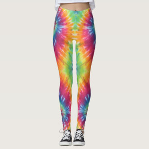 Leggings Aguas calientes tintura Arcoiris Piernas Rosas