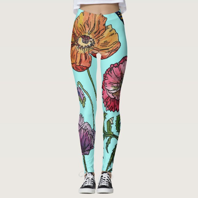 Leggings Aguas Florales De Adormidera (Anverso)