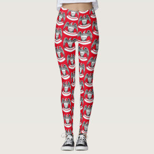 Leggings Águila patriótica vintage PlaqueThunder_Cove
