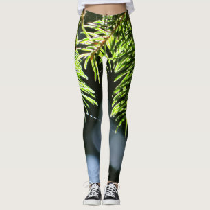 Leggings Agujas de pino con bokeh