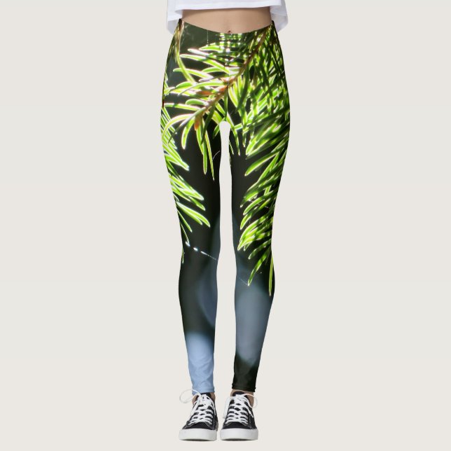 Leggings Agujas de pino con bokeh (Anverso)