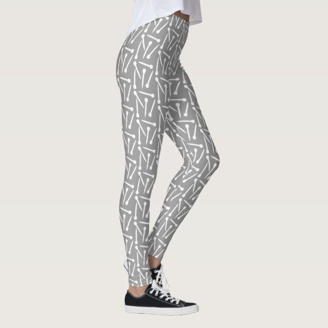 Leggings Agujas de punto Arrojas blancas + grises (Derecha)