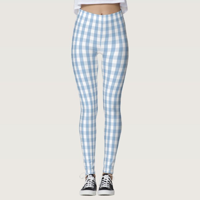 Leggings Airy Blue Gingham Check (Anverso)