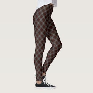 Leggings Ajedrez escocés de cruz roja 'Velvety' con partes