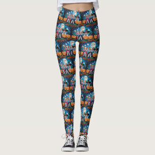 Leggings Akita Dogs Pumpkin Halloween Funny