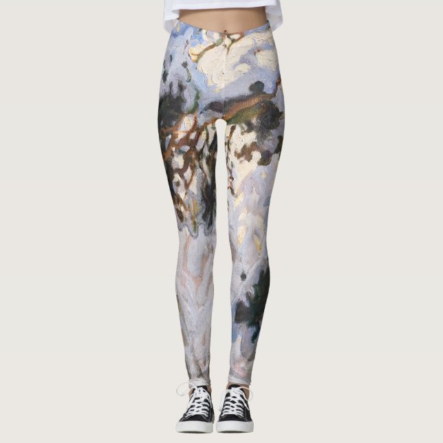 Leggings Akseli Gallen-Kallela - Bosque en invierno (Anverso)