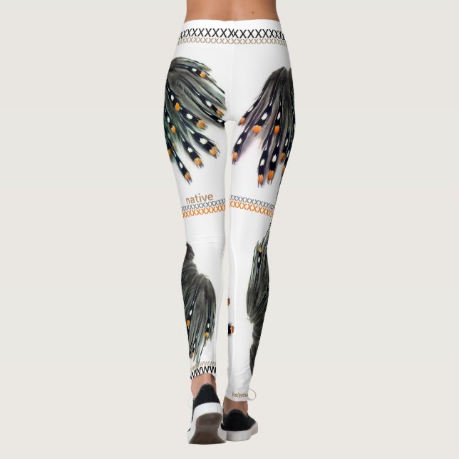 Leggings Al sudoeste/nativo americano inspiró las polainas (Reverso)