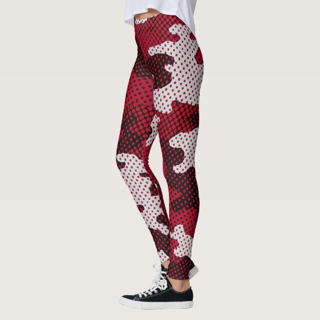 Leggings Alabama Crimson & White Bold Tide Camo Printed  (Izquierda)