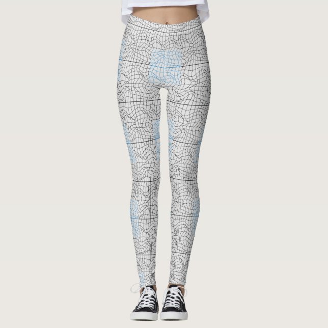 Leggings Alambre de distorsión 10 BKB.W OffWhite BG (Anverso)