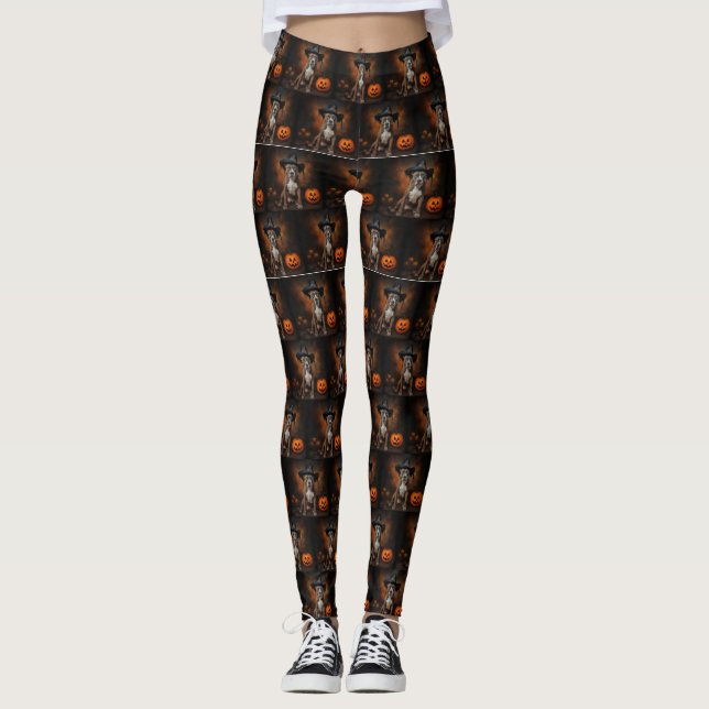 Leggings Alarma de Halloween de las calabazas de Staffordsh (Anverso)