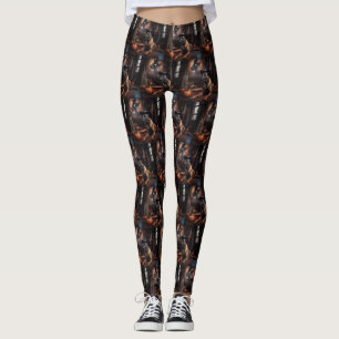 Leggings Alarma de Halloween en las calabazas de Malinois e