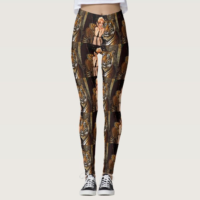 Leggings alas de mariposa de hadas sentadas con piernas de  (Anverso)