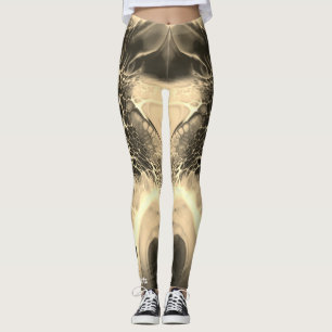 Leggings alas de mariposa gris con lazo en la tela