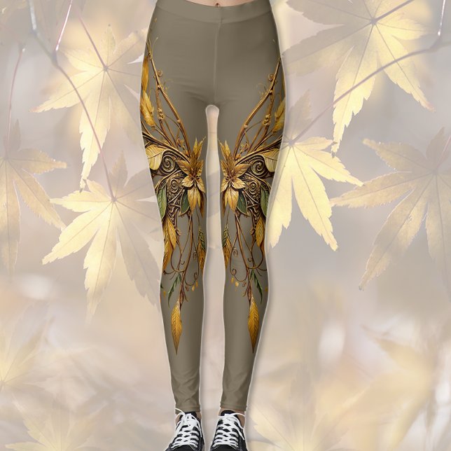 Leggings Alas y hojas (Subido por el creador)