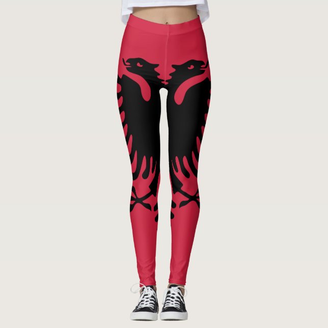 Leggings Albania Flag Emblem (Anverso)