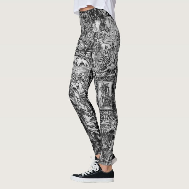 Leggings Albrecht Dürer blanco y negro (Izquierda)