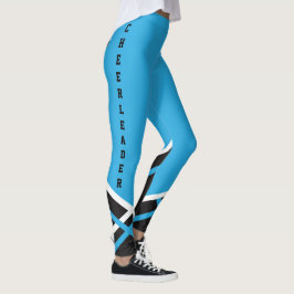 Leggings Alegre azul, blanco y negro