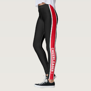 Leggings Alegre blanco y rojo negro