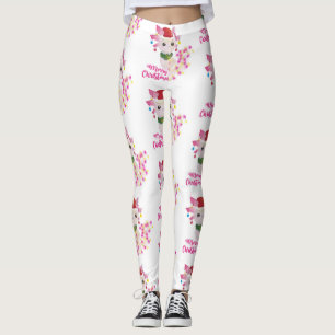 Leggings alegre navidad axolotl santa
