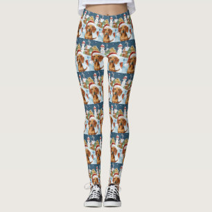 Leggings Alegría de los Navidades de Invierno de Dachshund