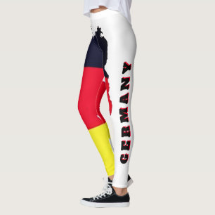 Leggings Alemania personalizado, Bandera de Alemania   Band