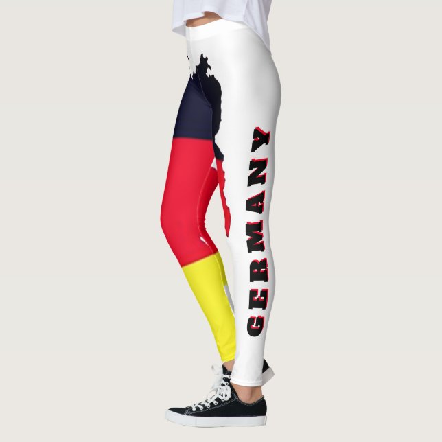 Leggings Alemania personalizado, Bandera de Alemania | Band (Izquierda)