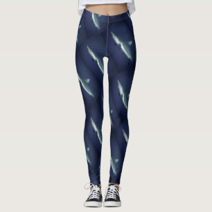 Leggings Aleta de las aletas: Impresión fresca del modelo