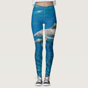 Leggings Aleta de las aletas:  Tiburón del filón de la