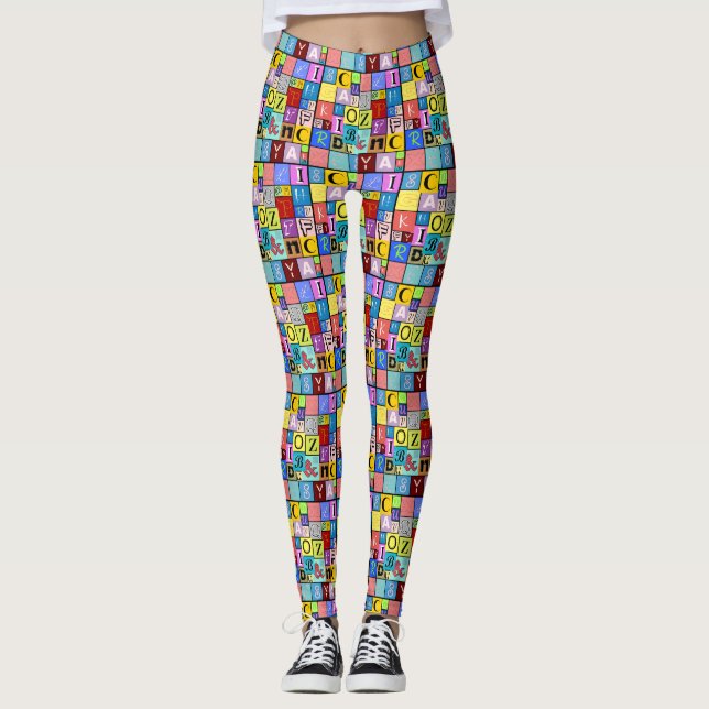 Leggings Alfabeto (Anverso)