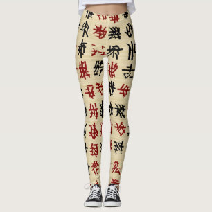 Leggings Alfabeto chino