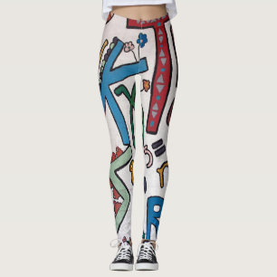 Leggings Alfabeto Colorido
