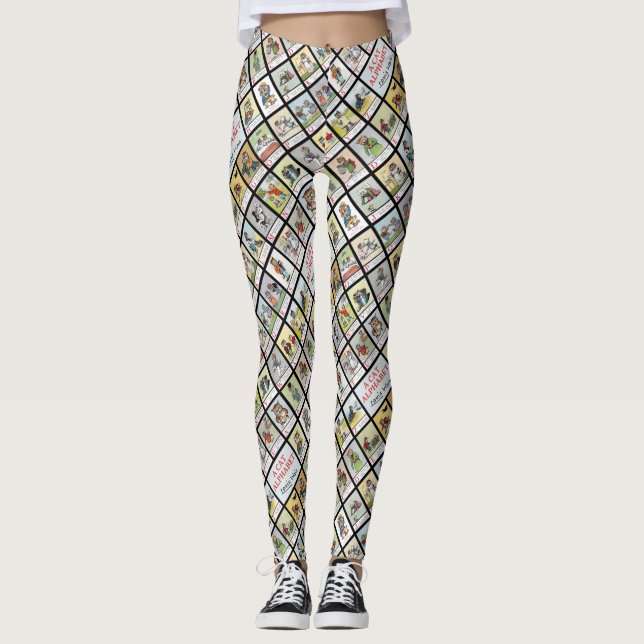 Leggings Alfabeto de gato, Louis Wain (Anverso)