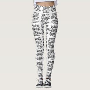 LEGGINGS ALFABETO FONETICO / PALABRAS DE CÓDIGO