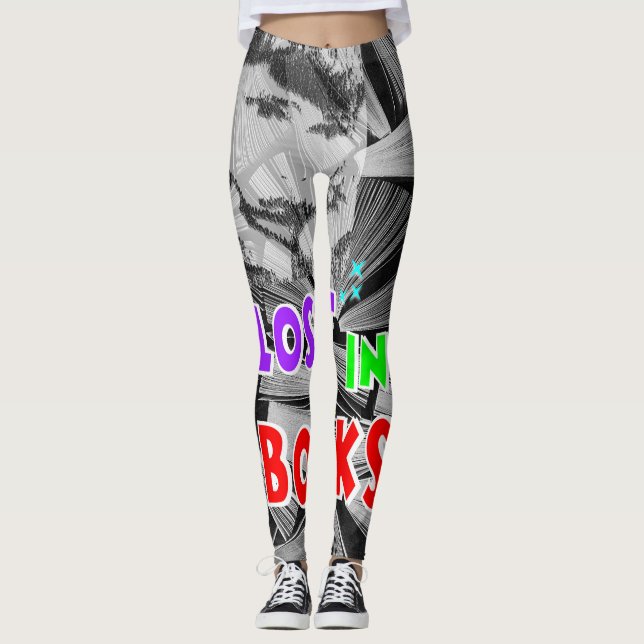 Leggings Alfabetos de libros perdidos (Anverso)