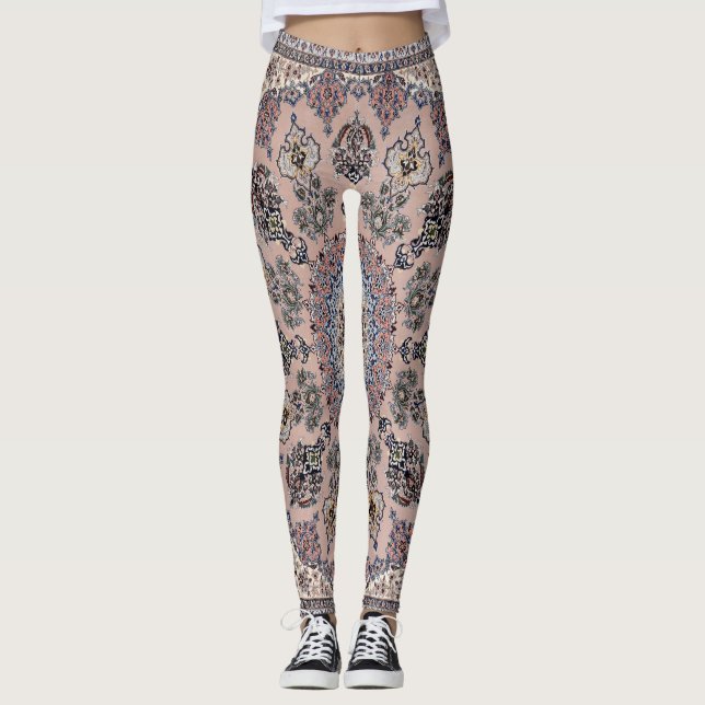 Leggings Alfombra de tapete persa turco oriental (Anverso)