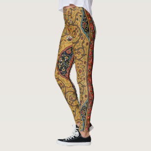 Leggings Alfombra Persa Antigua Rica Alfombra Elegante Alfo