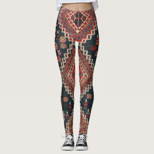 Leggings Alfombra persa azul turca oriental de Karbistan